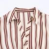 2026 Spring Elegant European & American Style Striped Midi Dress for Women