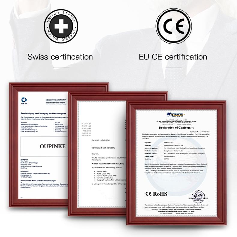 OUPINKE Montres Marque de Mode Montre Mécanique Automatique Étanche Montre pour Femme