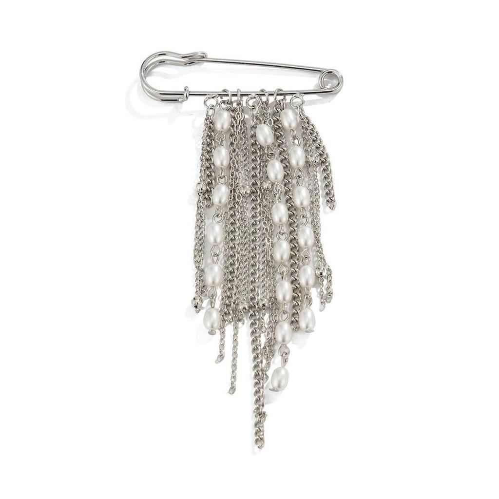 SHIXIN Fashion Irregular Tassel Chain Brooch For Women New Design Multi-Functional Pants Chain Charm Versatile Accessory Jewelry
