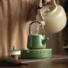 Kushitai Kettle Japanese Style Household Ice Gray Small Ceramic Teapot Single Pot Tea Brewer Tea Kettle Tea Infuser