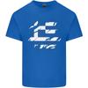 Torn Greece Flag Greek Day Football Unisexs Light Cotton Tshirt