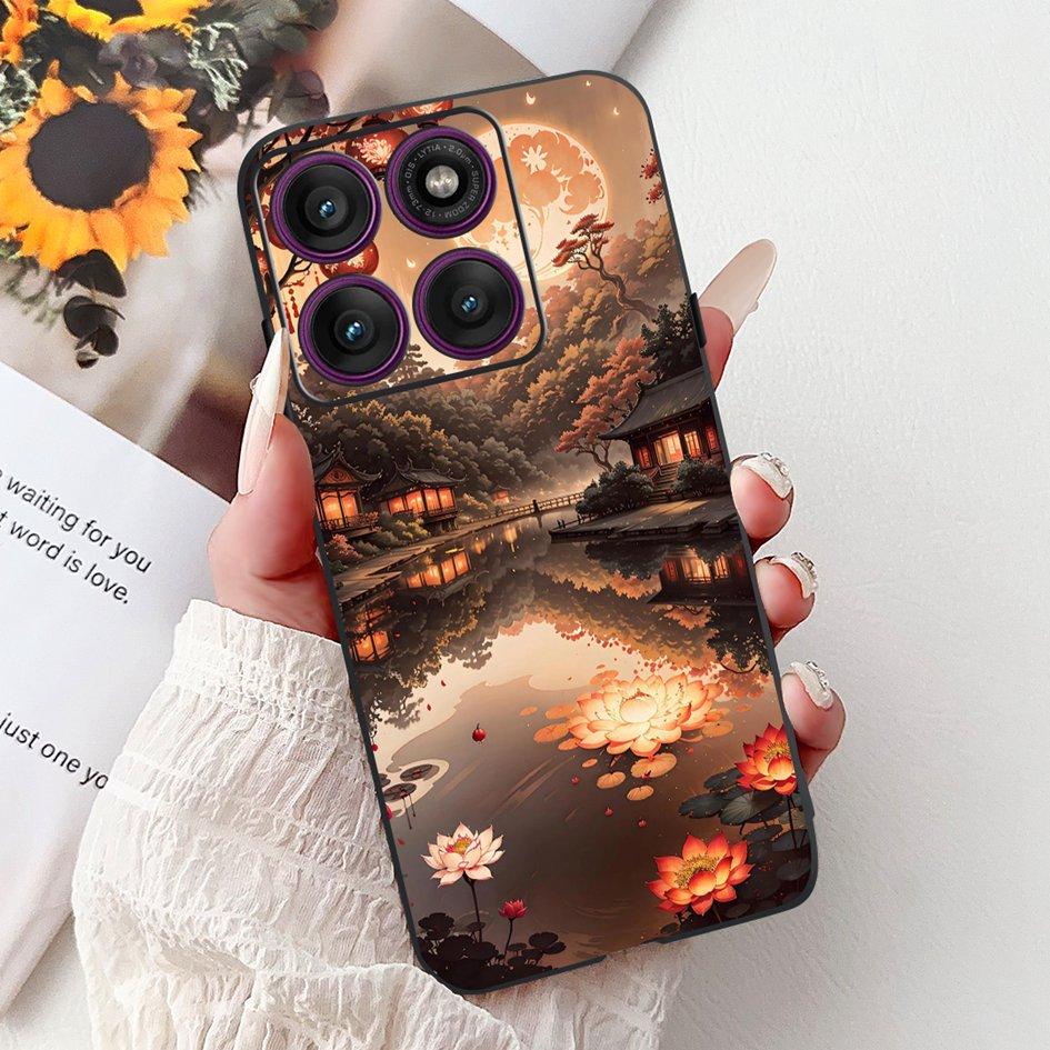 For Motorola Moto Edge 60 Pro 2025 Case New Fashion Flower Soft Silicone Protector For Moto Edge 60 Funda Edge60 s Fusion Bumper