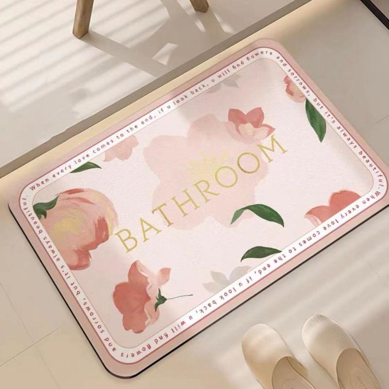 Mata podłogowa z ziemi okrzemkowej, mata podłogowa do łazienki, mata wejściowa do kuchni antypoślizgowa szybkoschnąca, mata pod drzwi toalety