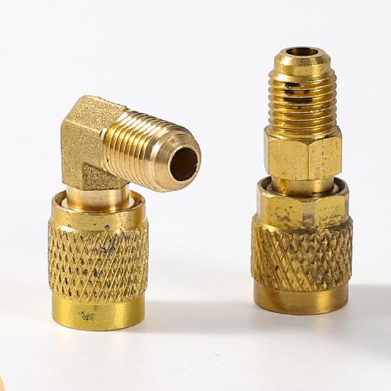 Refrigerant Brass Adapter Rustproof Corrosion Resistant R32/R454B Air Conditioner Reverse