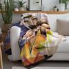 Game Genshin Impact Iansan Blanket Warm Soft Suitable For Bedroom Sofa Bed Living Room Office Travel Camping Gifts