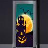 3D Gray Horror Wallpaper For Halloween Decoration Door Sticker Self-adhesive Waterproof PVC Wall Decal Party Decor Zombie Mural