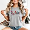 Patriotic Teacher Unisexs Tshirt Usa Crayon Leopard 4th Of July Red White Blue