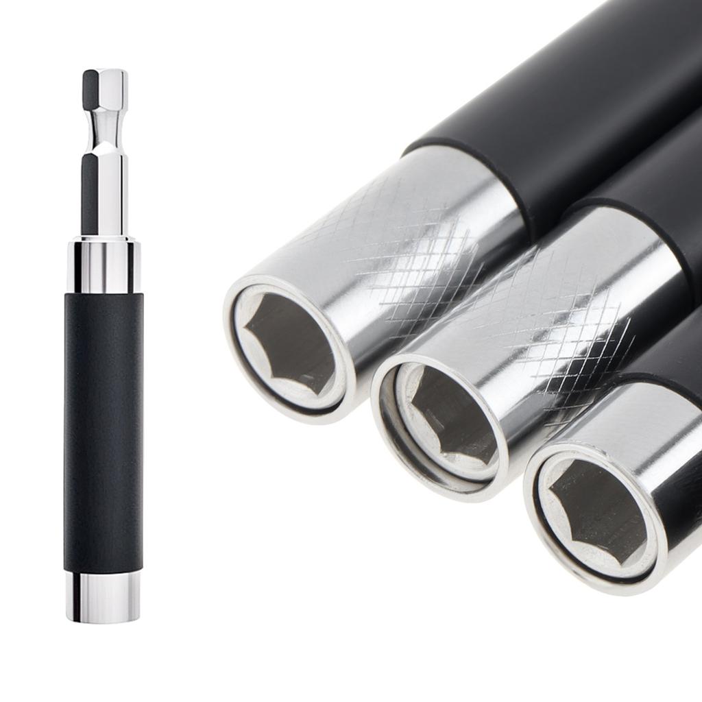 5pcs Scalable Magnetic Drill Bit Holder Extension Bar Adapter 3.1 To 5.5 Inch Heavy Duty 1/4 Inch Hex Shank Universal Fit Nuts Screwdriver Handheld