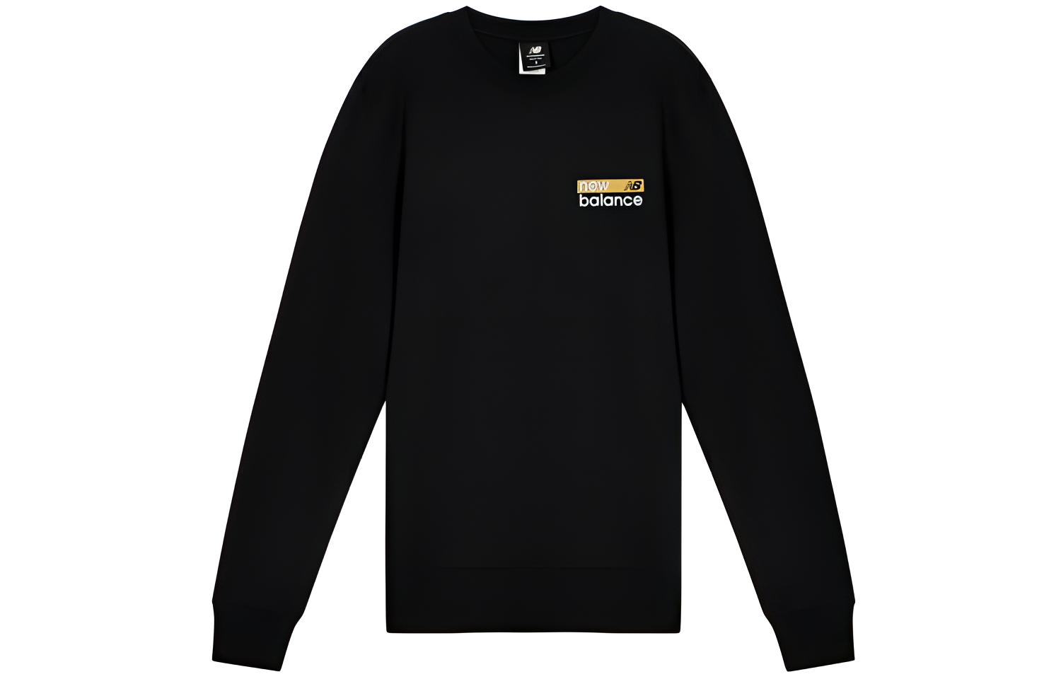 

New Balance Sweatshirts Men s Black Crew Neck Moderate Regular MT03904-BM L