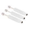 3pcs Piercing Ball Grabber Tool Short Anti Slip 4 Prong Diamond Claw Tweezers for Tiny Objects