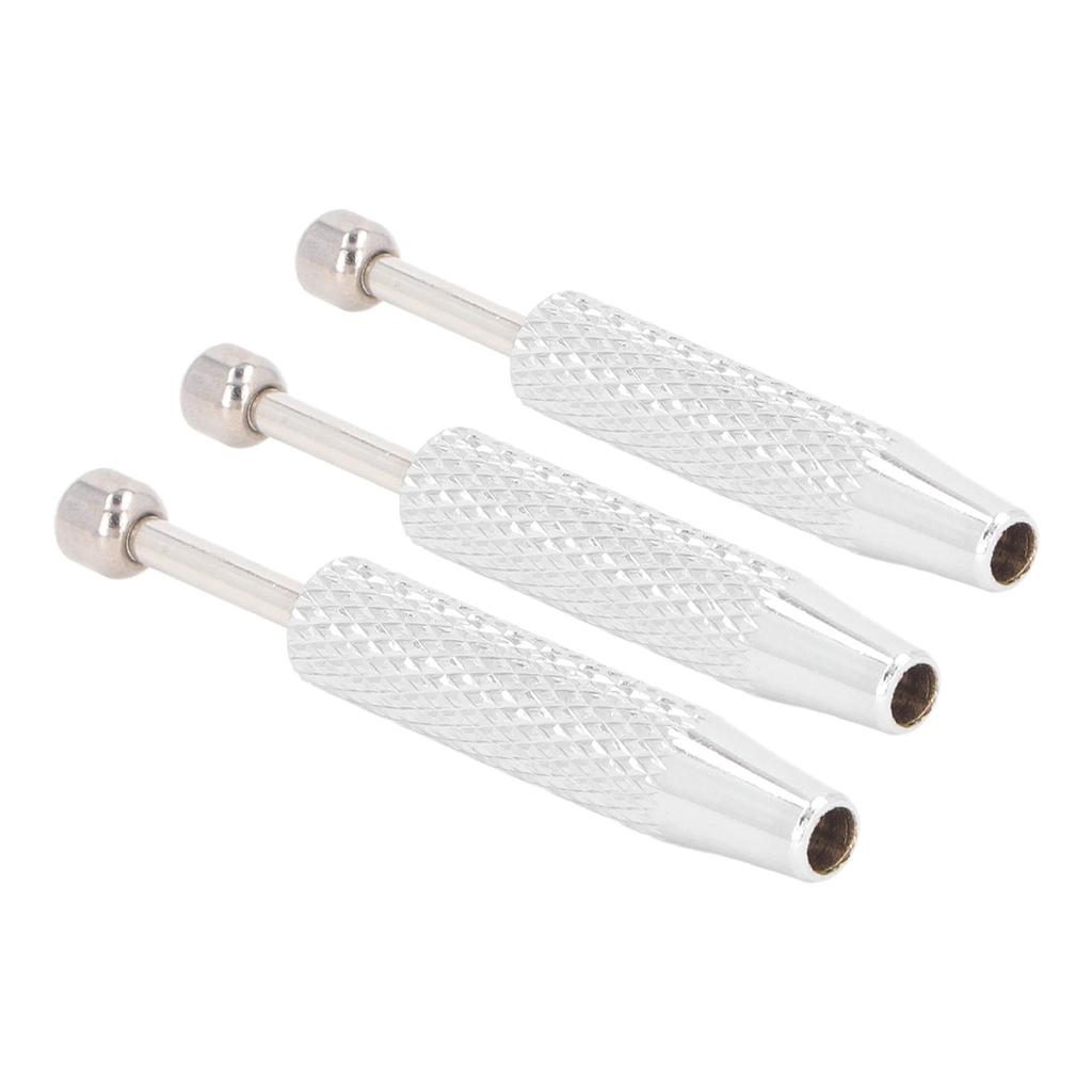 3pcs Piercing Ball Grabber Tool Short Anti Slip 4 Prong Diamond Claw Tweezers for Tiny Objects