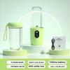 Portable Auto Juicing Cup USB Rechargeable 500ml Capacity Mini Juicer Mixer Cordless Multifunction Electric Fruit Juicer Sports