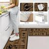 1Pcs Anti Fatigue Kitchen Rugs, Vintage Wood Print Waterproof Non-Slip Thick Cushioned Kitchen Mat Heavy Duty Comfort Standing Mat for Kitchen