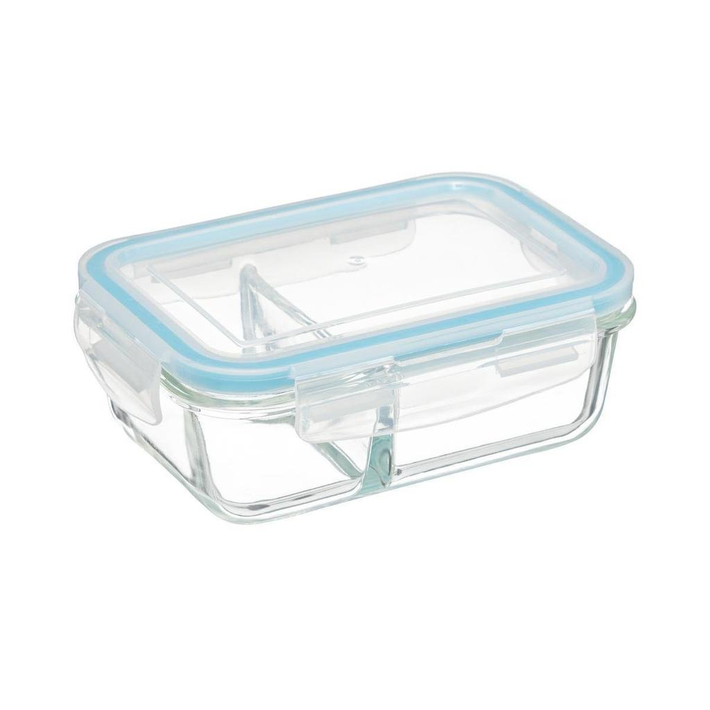 GLASS LUNCH CONTAINER with compartment 750ml