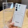 Silikon Kartenhalter Handyhülle für Samsung A56 5G A17 A16 A15 A55 A54 A36 A35 A53 A52 A26 A25 A22 A14 A13 A07 A06 A05s Cover