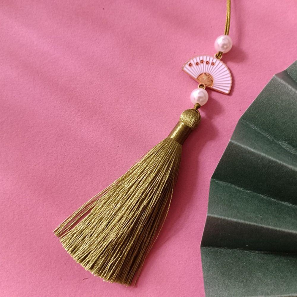 Lucky Bookmark Tassels DIY Crafts Phone Pendant Chain Clothing Pendant Tassel Car Keyring  Earrings