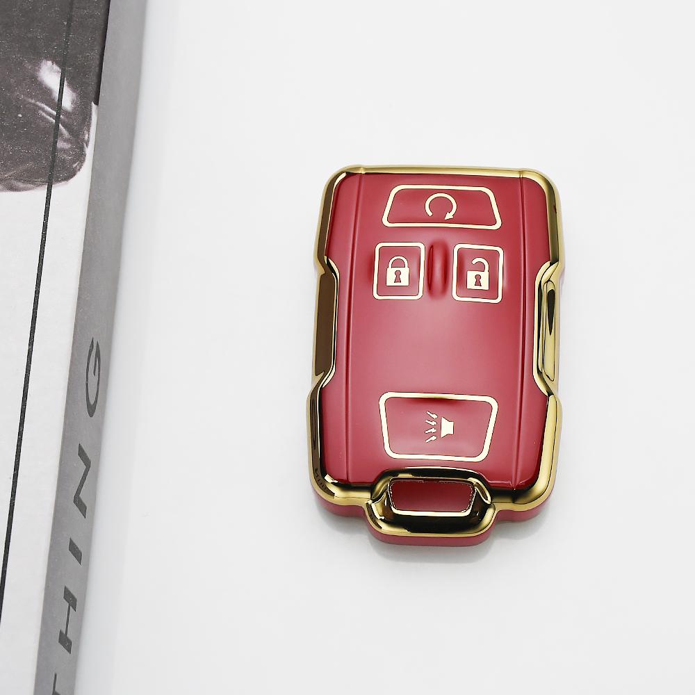 Auto Accessories Smart Keyless Key Ring For Chevrolet Suburban Silverado Gmc Yukon Tahoe Sierra Terrain Car Key Cover Case Fob
