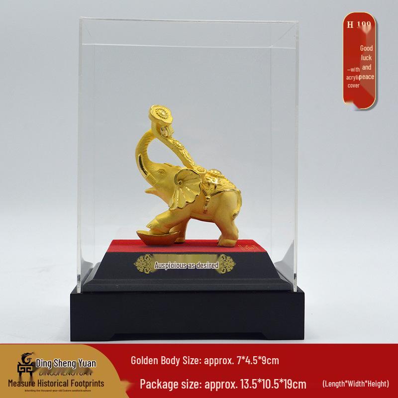 Golden Coin Turtle Wealth Ornament - Housewarming, Wedding Gift, Desktop or Living Room Decoration, Longevity Mascot.