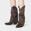 2025 Fall/Winter Merrell Women's Vintage Western High-Heel Knee-High Cowboy Boots