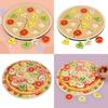 Wooden Simulation Single And Multi Layer Vegetable And Fruit Pizza Children Toy For Imaginative Play And Parentchild Interaction