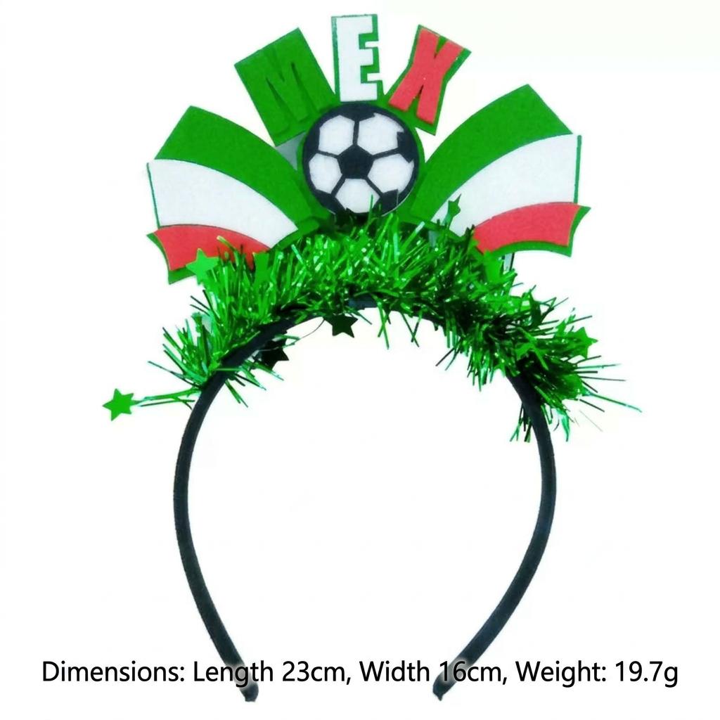 2026 Football Event National Team Flag Headband, Soccer Fan Cheering Hair Hoop Headwear For Cheerleading Fan Hair Hoop