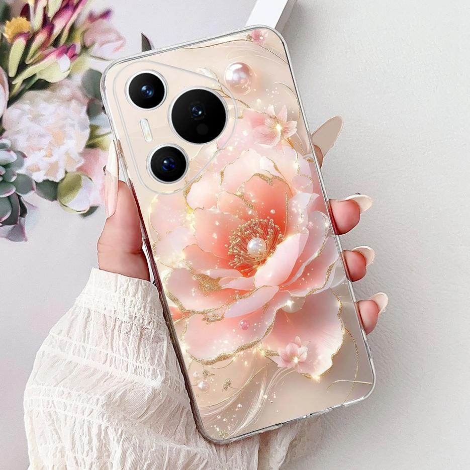 For Huawei Pura 70 Pro Plus Case Colorful Flower Painted Cover Soft Slim Phone Case For Huawei Pura 70 Ultra Pura70 Pro 5G Shell