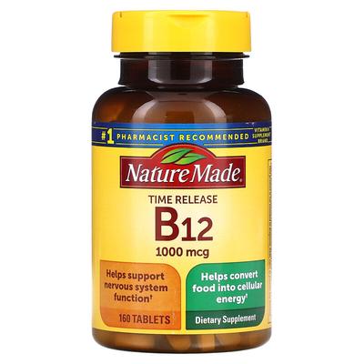 B12, Time Release, 1,000 Mcg, 160 Tablets