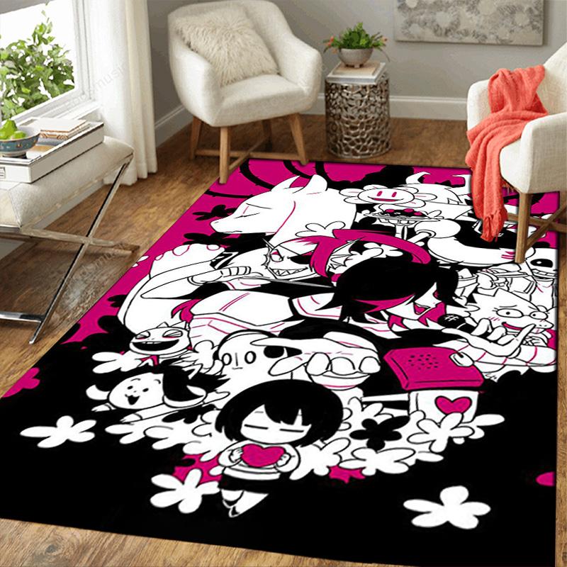 Undertale Rug Floor Mat for Living Room or Bedroom Soft and Comfortable Carpet a Gift for Birthday and Holiday.