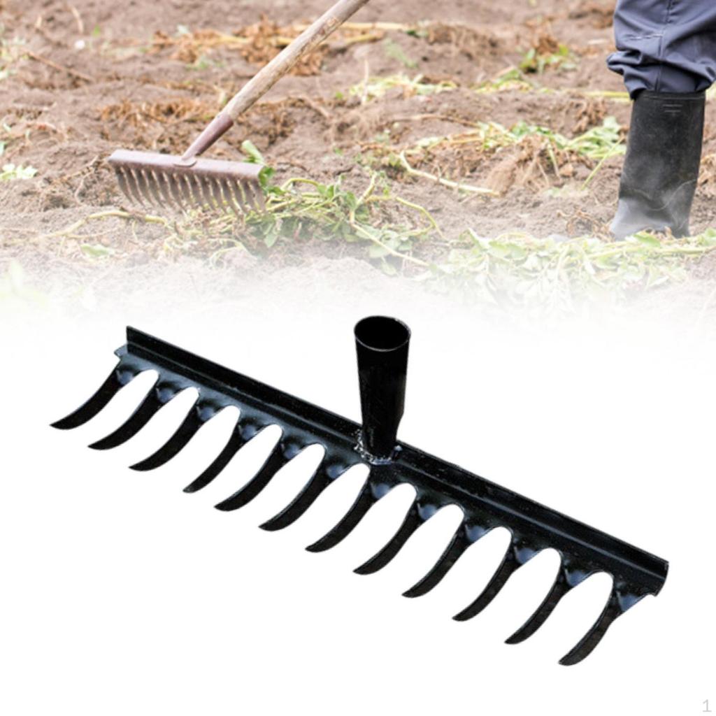Garten Rechen Kopf Gartenarbeit Werkzeug Heavy Duty Manuelle Multifunktionale Hand Weeder Blatt für