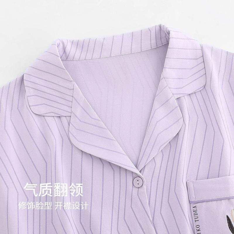 Pajamas Women'S Pure Cotton Long-Sleeved Women'S Thin Large-Size Women'S Autumn And Winter Loungewear Set