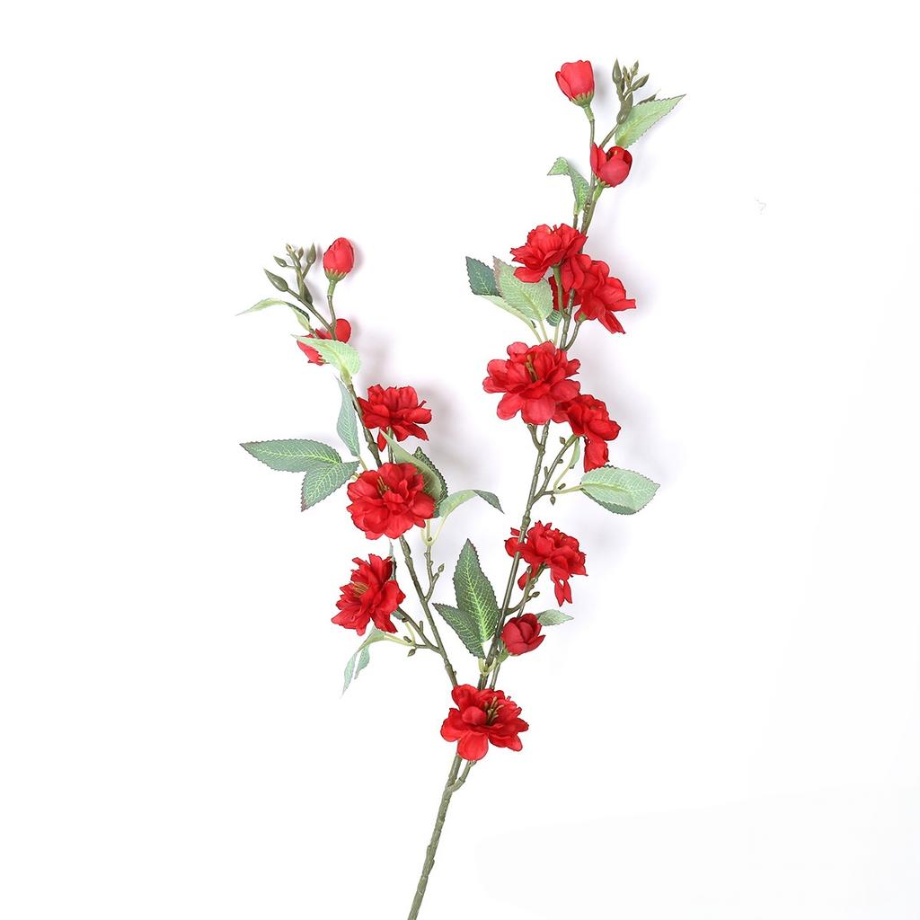 2pcs New Camellia Simulated Flower Long Branch With Fake Leaves Artificial Flower Wedding Home Table Decor Flores Artificiales