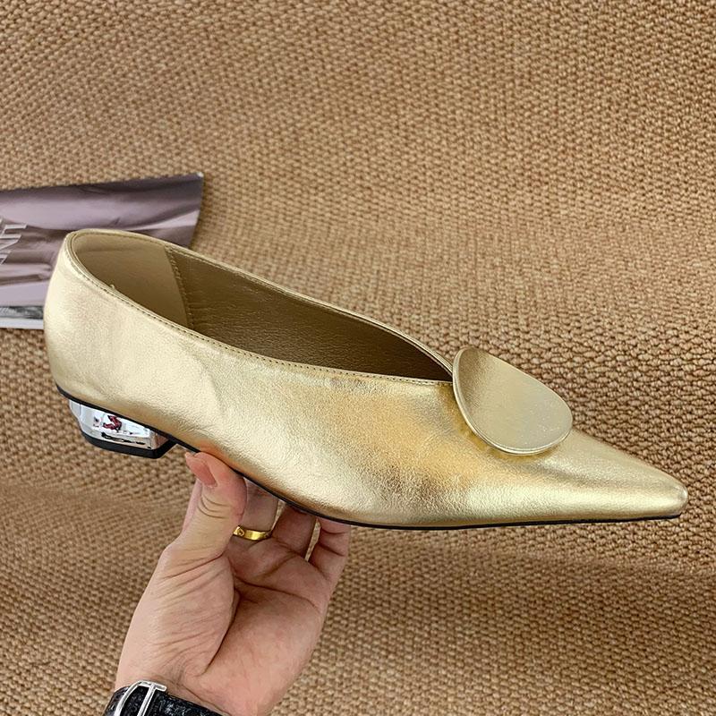 Fashion Pointed Toe Footwear Slip On Women Flats With Shoes Female Slides Fashion Shallow Ladies Flats Shoes New In 2025 Spring Summer
