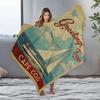 Cape Cod Sailing Boat Beach Blanket Throw Sofa Bed Cover for Living Room Bedroom Decor Gift