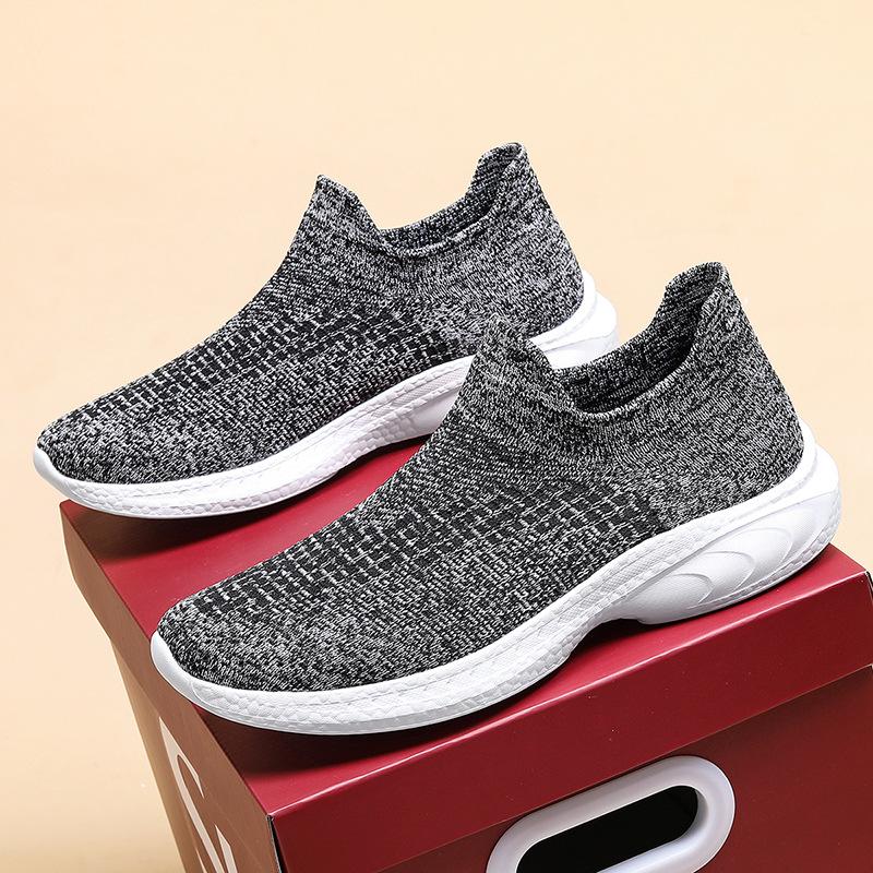 Men's Shoes Women's Shoes Couple Shoes Flat-bottomed Fly-woven Sneakers Outdoor Sports and Leisure Shoes Men's