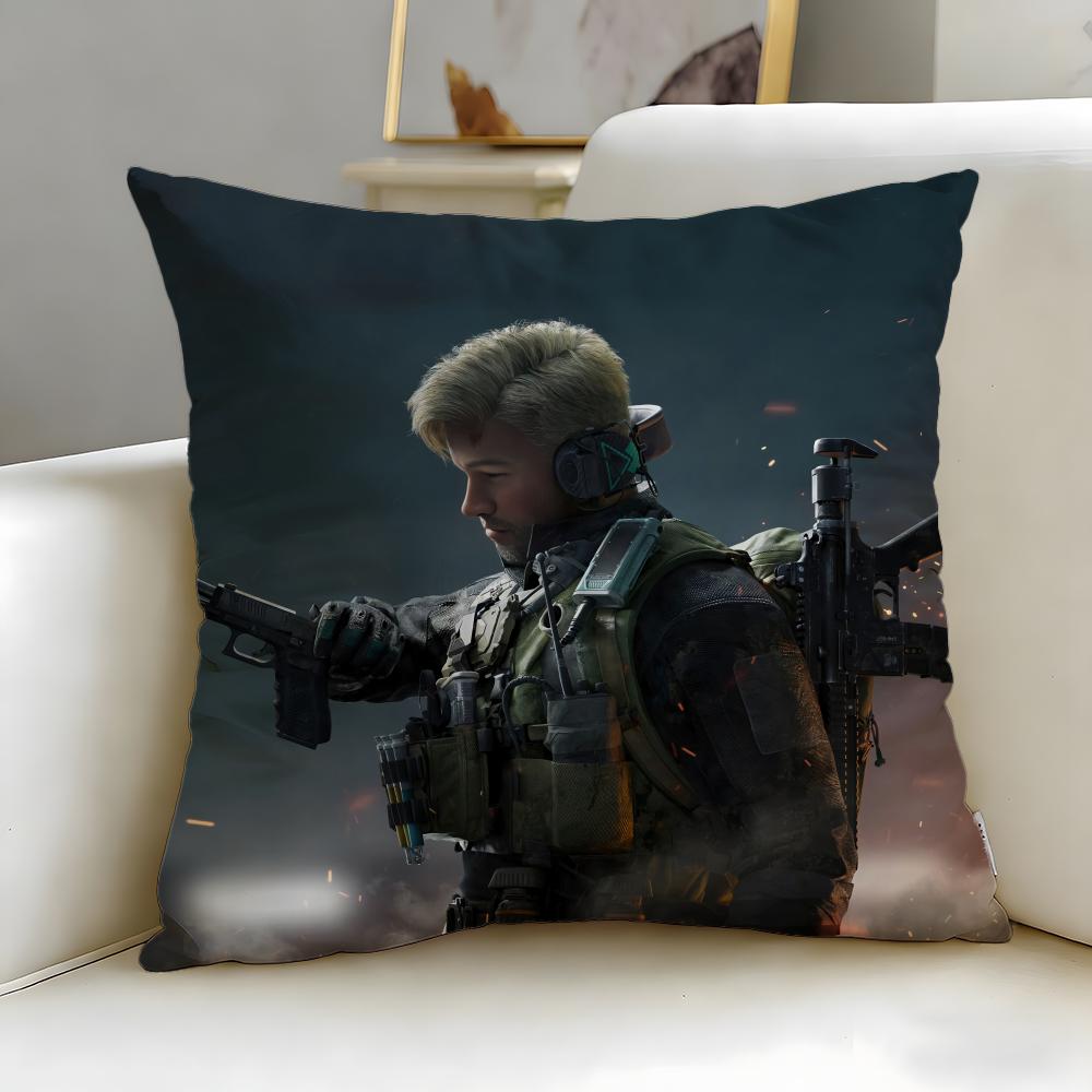 classic game Delta Force Cushion Cover Soft  EasyWash Pillow Case  Versatile for Couch Bed Travel and Office