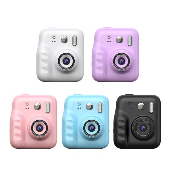 Vaikų momentinis fotoaparatas su 2 colių IPS ekranu 1080P Nešiojamas kelioninis vaizdo įrašymo įrenginys Mažylių momentinis skaitmeninis spausdinimo fotoaparatas Žaislas su nuotraukų popieriumi