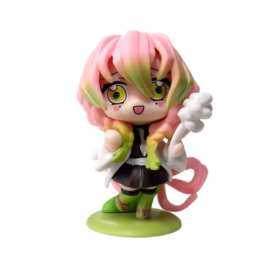 ! Anime Demon Slayer Blind Box Figure Tanjiro Kamado Nezuko cartoon PVC Model Desktop Ornament Child Christmas  New Year Gift