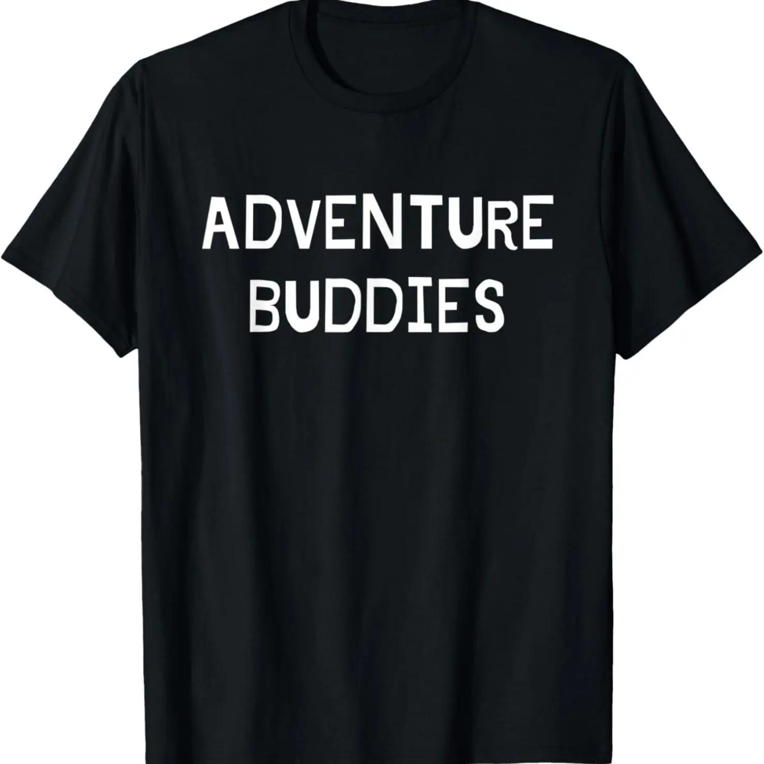 Adventure Buddies Couple Men Women Kids Vacation Matching T-Shirt XXXXXL чёрный