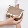 Genuine Leather Kiss Lock Coin Purse Solid Color Small Item Bag Leather Jewelry Bag  Earrings