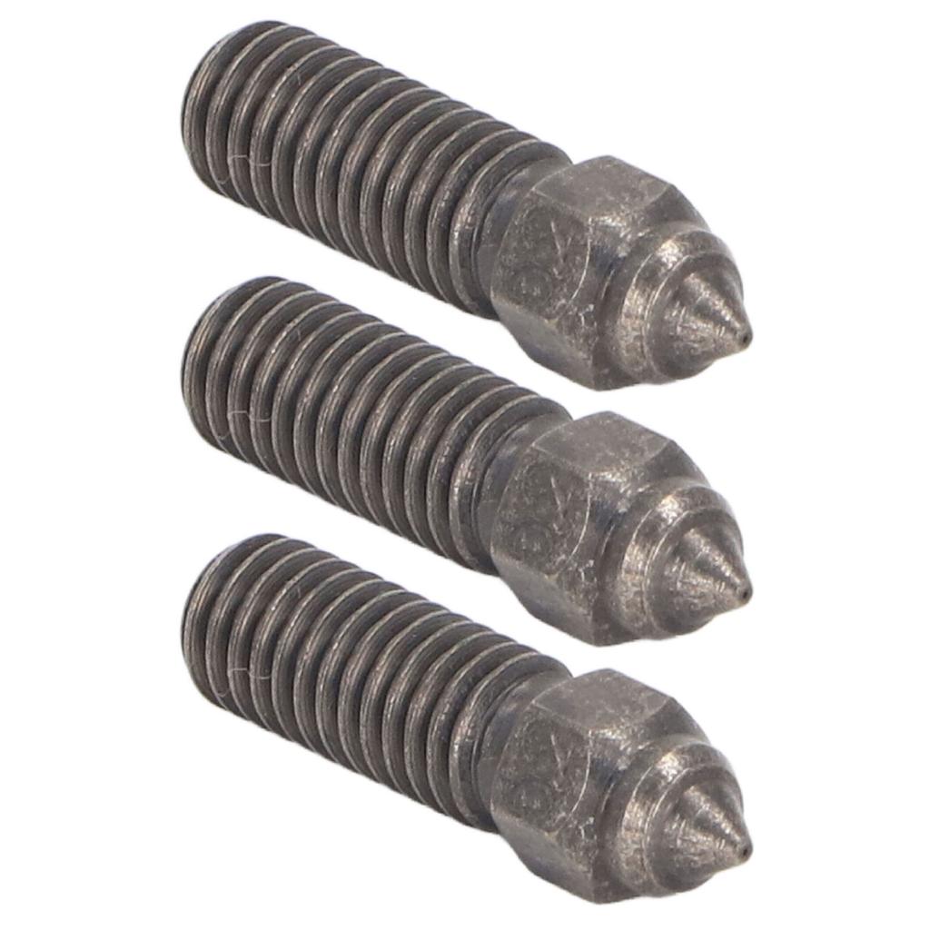 3Pcs Hardened Steel Nozzle 1.75mm 0.4mm M6 3D Printer Nozzle for K1 K1 Maximum for Anycubic Vyper