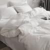 Premium Solid Color Double Panel Bed Sheet Set, 4-piece Luxury Bedding Set, Breathable Bed Sheet Set for Family Hotel Bedroom