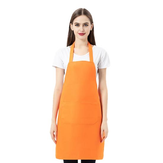 Kitchen Apron Wrinkle Resistant Adjustable Straps Back Lace Apron with Large Front Pocket Cooking BBQ Waiter Chef Aprons for Home Restaurant Cafe Use