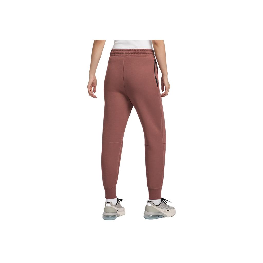 Nike Mid-Rise Breathable Knit Sports Pants Women Bottoms Red Brown FB8331-218