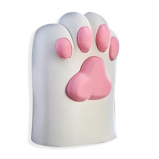 Cat Paw Pen Holder 3D Printed Pet Paw Design Desktop Organizer Makeup Brush Storage Cup for Desk Vanity Workspace Decor