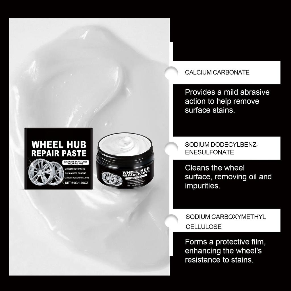 Wheel Hub, Wear, Scratch Cover Up And Restoration Care Cream