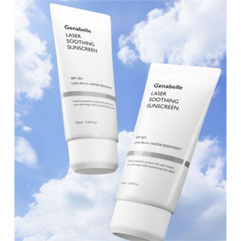 Genabelle Laser Soothing Hybrid Sunscreen SPF50+ PA+++ – 70ml × 2pcs Set