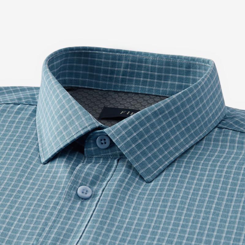 FIRS Men's Thickened Long-Sleeve Plaid Shirt with Wool Lining