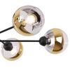 Asturia Black Ceiling Lamp 6-Flat Golden Lamp E27