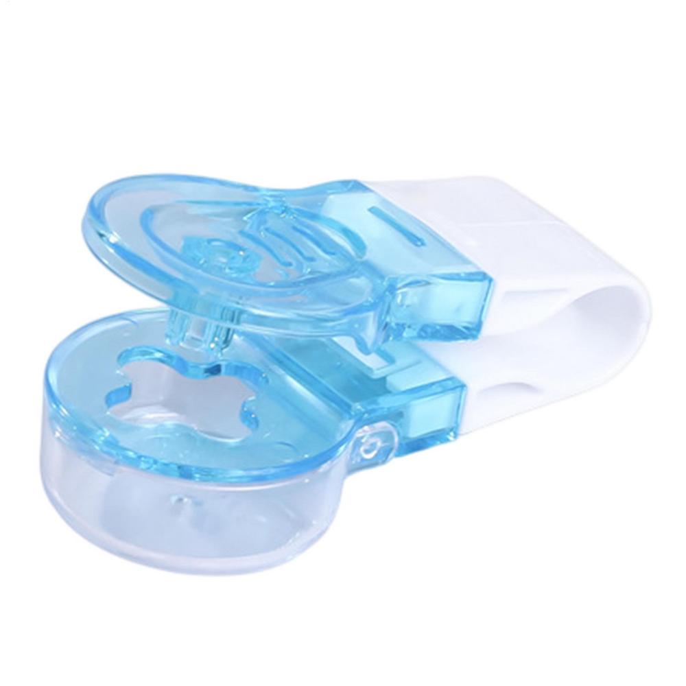 

Pill Puncher Tool Tablets Pills Blister Pack Opener Pill Dispenser Storage Box Pill Case No Contact Easy To Take Out Pills синий
