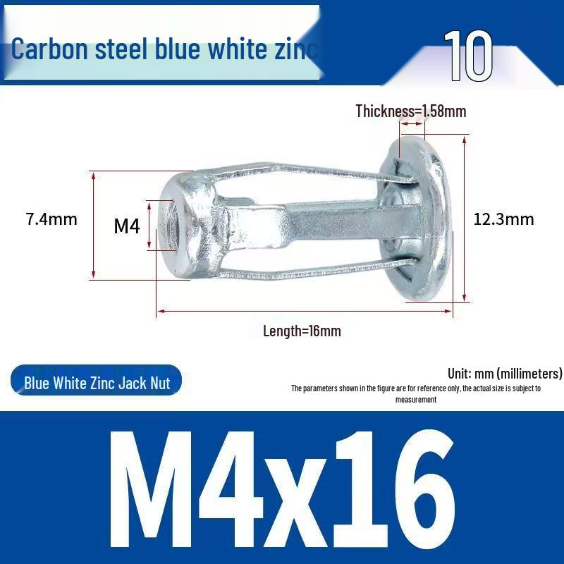 Galvanized Carbon Steel Lantern Screws & Czech Petal Nuts M4-M8
